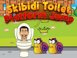 Gioco Salto con la piattaforma della toilette Skibidi 