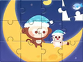 Gioco Jigsaw Puzzle: Monkey With Moon