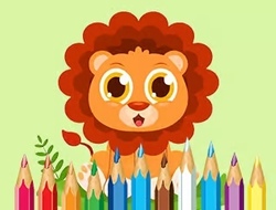 Gioco Libro da colorare: Cucciolo di leone 