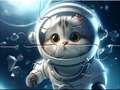 Gioco Jigsaw Puzzle: Astronaut-Cat