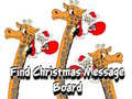 Gioco Find Christmas Message Board