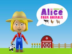 Gioco Il mondo degli animali della fattoria Alice 