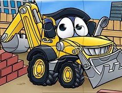 Gioco Puzzle: costruzione dell'escavatore 