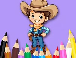 Gioco Libro da colorare: Cowboy .