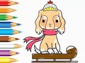 Gioco Coloring Book: Dog-Riding-Sled