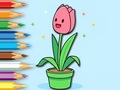 Gioco Coloring Book: A Bunch Of Tulips