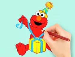 Gioco Libro da colorare: regalo Elmo 