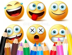 Gioco Libro da colorare: Emoji divertente 