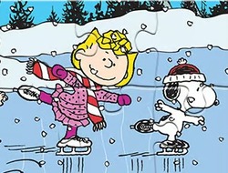 Gioco Puzzle: pattinaggio Snoopy 