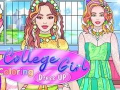 Gioco College Girl Coloring Dress Up