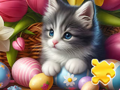 Gioco Jigsaw Puzzle: Easter Cat