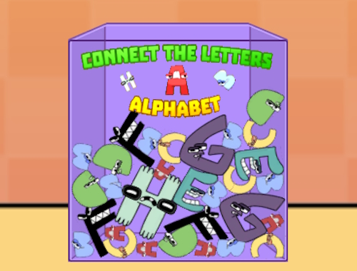Gioco Collega l'alfabeto delle lettere 