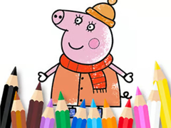 Gioco Coloring Book: Mommy Pig Winter