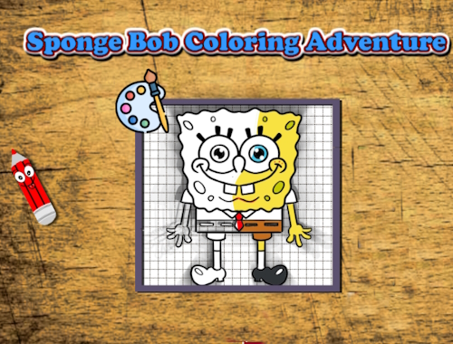 Gioco Avventura da colorare di SpongeBob 