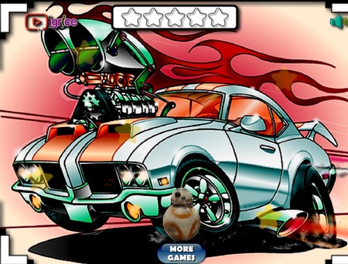 Gioco Stella nascosta delle automobili dei cartoni animati 