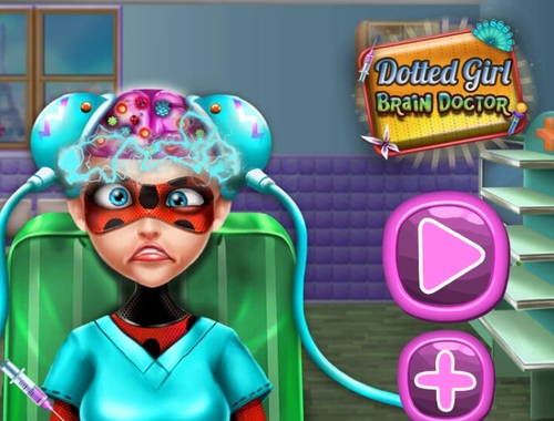 Gioco Dottore del cervello della ragazza punteggiata .