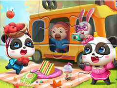 Gioco Jigsaw Puzzle: Little Panda Picnic