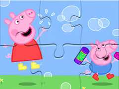 Gioco Jigsaw Puzzle: Peppa Pig Blow Bubbles