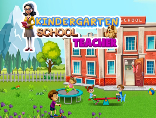 Gioco Insegnante della scuola dell'infanzia .