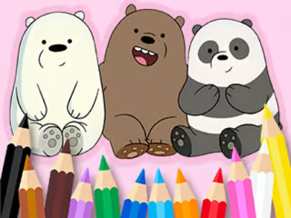 Gioco Libro da colorare: Noi tre orsi 