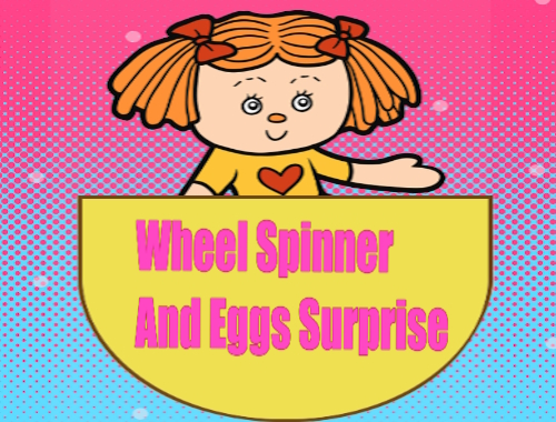 Gioco Spinner Della Ruota E Sorpresa Delle Uova 