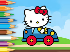 Gioco Coloring Book: Hello Kitty Driving Car