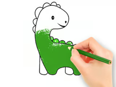 Gioco Coloring Book: Lovely Baby Dinosaur