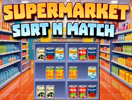 Gioco Ordina e abbina il supermercato 