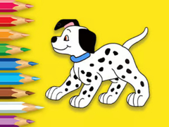 Gioco Coloring Book: Cute Spotted Dog