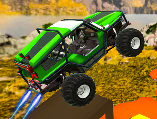 Gioco Acrobazie con la jeep dei mostri 