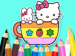 Gioco Coloring Book: Kitty Cup