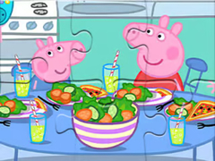 Gioco Jigsaw Puzzle: Peppa Dinner Time