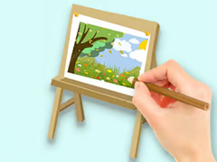 Gioco Coloring Book: Paysage Drawing Board