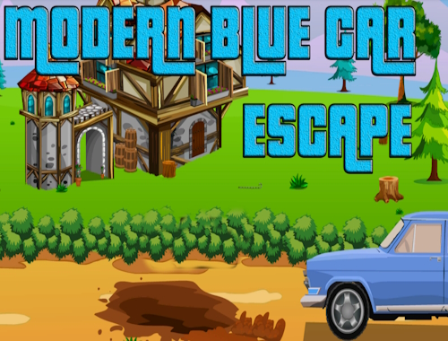 Gioco Fuga moderna in auto blu 