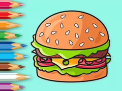 Gioco Coloring Book: Delicious Hamburger