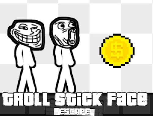 Gioco Fuga con il volto del troll stick 