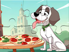 Gioco Jigsaw Puzzle: Dog Eating Pizza