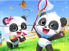 Gioco Jigsaw Puzzle: Baby Panda Spring Outing