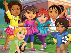 Gioco Jigsaw Puzzle: Dora Into City