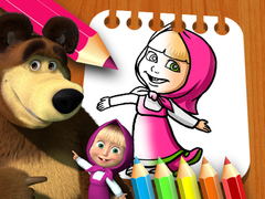 Gioco Masha & the Bear Coloring Book