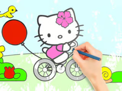 Gioco Coloring Book: Hello Kitty Cycling