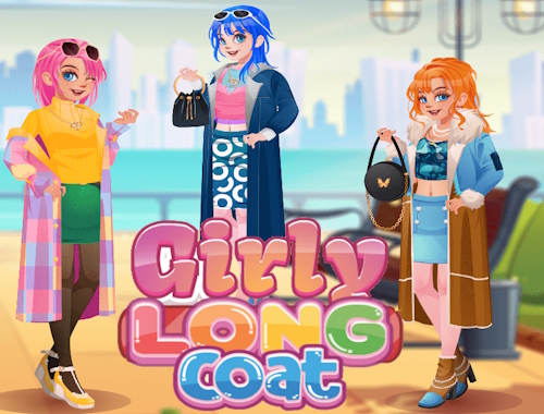 Gioco Cappotto lungo da ragazza .