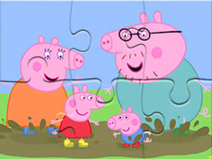 Gioco Jigsaw Puzzle: Peppa Pig Muddy Puddles