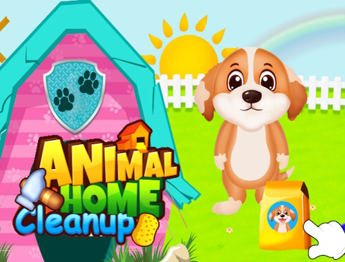 Gioco Pulizia della casa degli animali .
