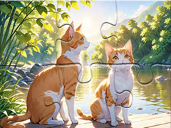 Gioco Jigsaw Puzzle: Cats In Pairs