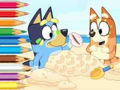 Gioco Coloring Book: Bluey On The Beach