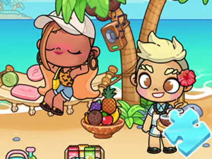 Gioco Jigsaw Puzzle: Mondo Avatar che prende il sole 