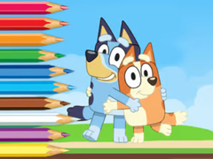 Gioco Coloring Book: Bluey And Bingo Holiday