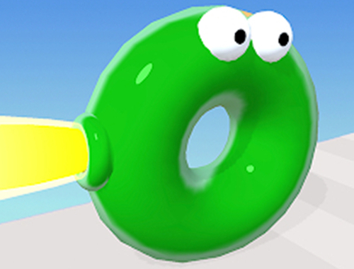 Gioco Gara di blob rimbalzanti: corsa a ostacoli .