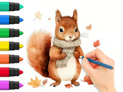 Gioco Coloring Book: Autumn Squirrel